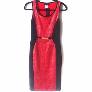 Annabelle dress with color block panel detail